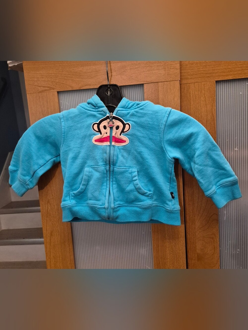 Vintage Small Paul by Paul Frank Zip-Up Hoodie Sweatshirt Size 18M